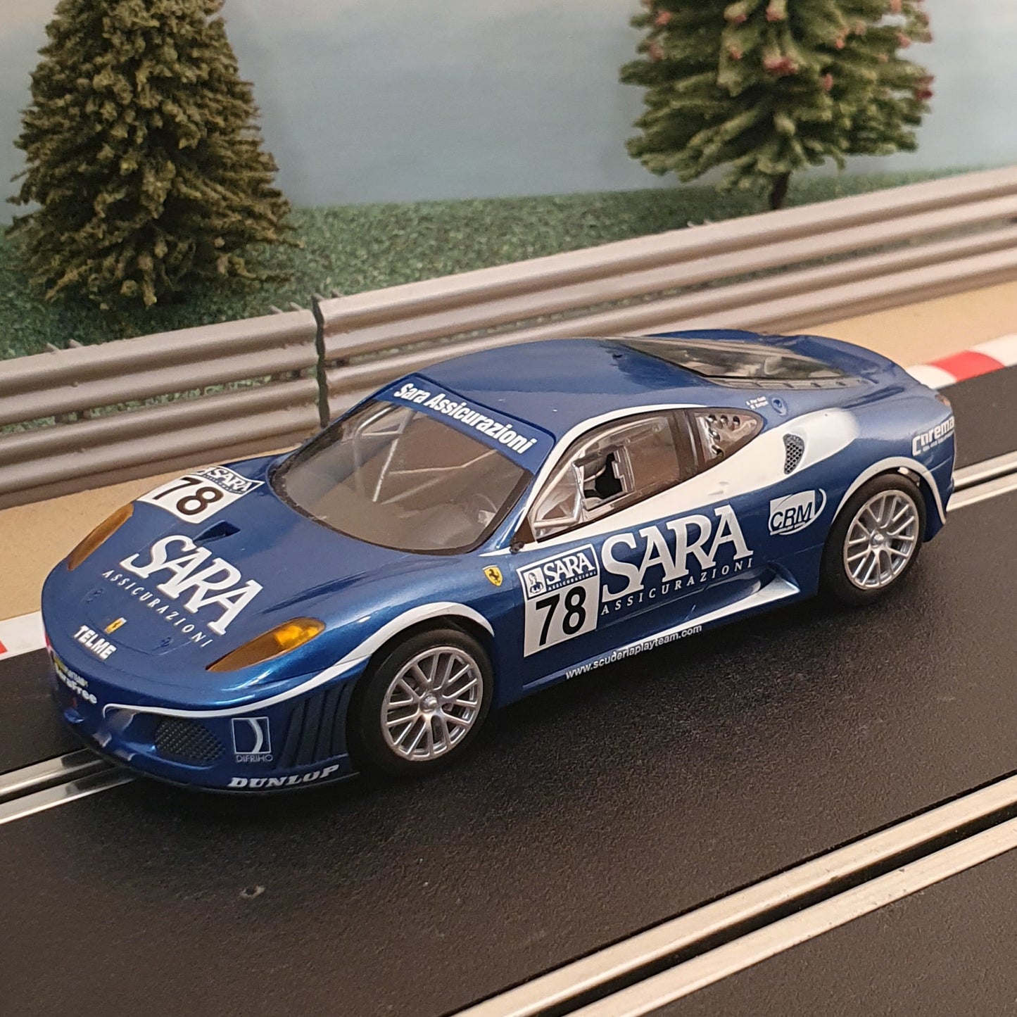 Scalextric 1:32 Car - C2835 Ferrari F430 GT SARA *LIGHTS* #78 #WMS