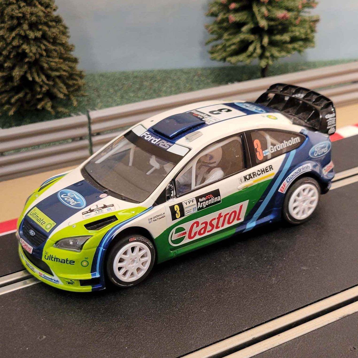 Scalextric C2802 Ford Focus 4WD WRC #3 Gronholm - FAULTY