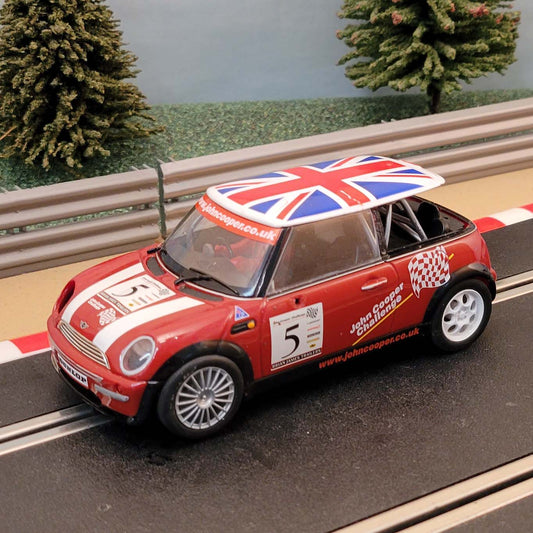 Scalextric 1:32 Car Digital -C2484 Red BMW Mini Cooper Union Jack #5 #F