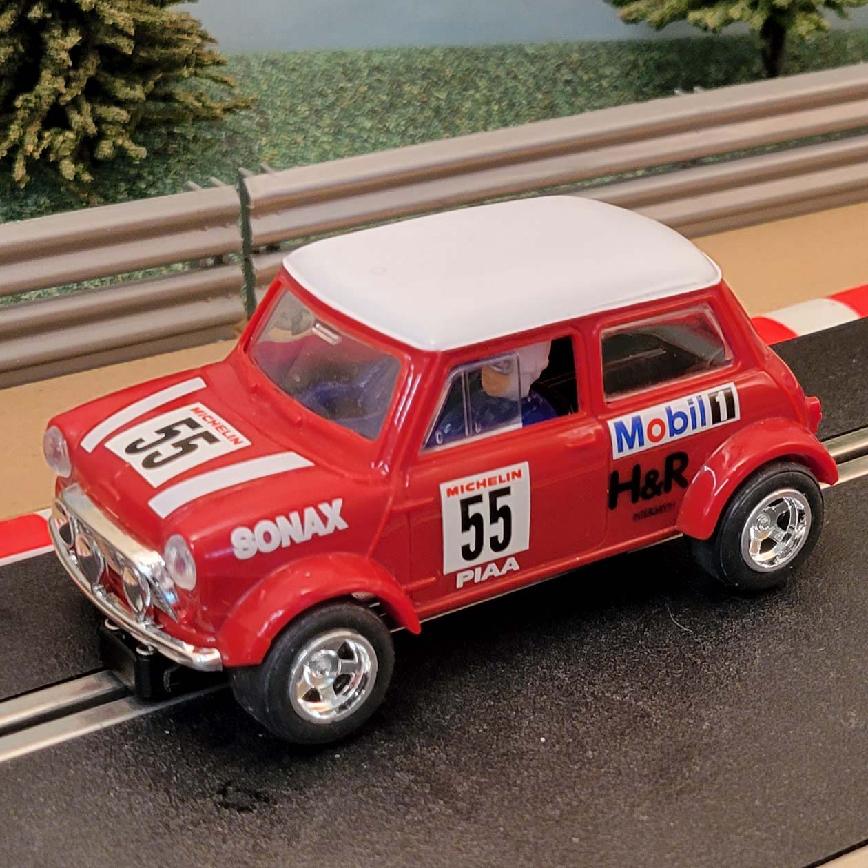 Scalextric C2103 Mini Cooper #55 - Red 'SONAX'