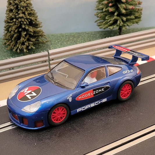 Scalextric 1:32 Car - C2470 Blue Porsche 911 GT3R MODELZONE *LIGHTS*