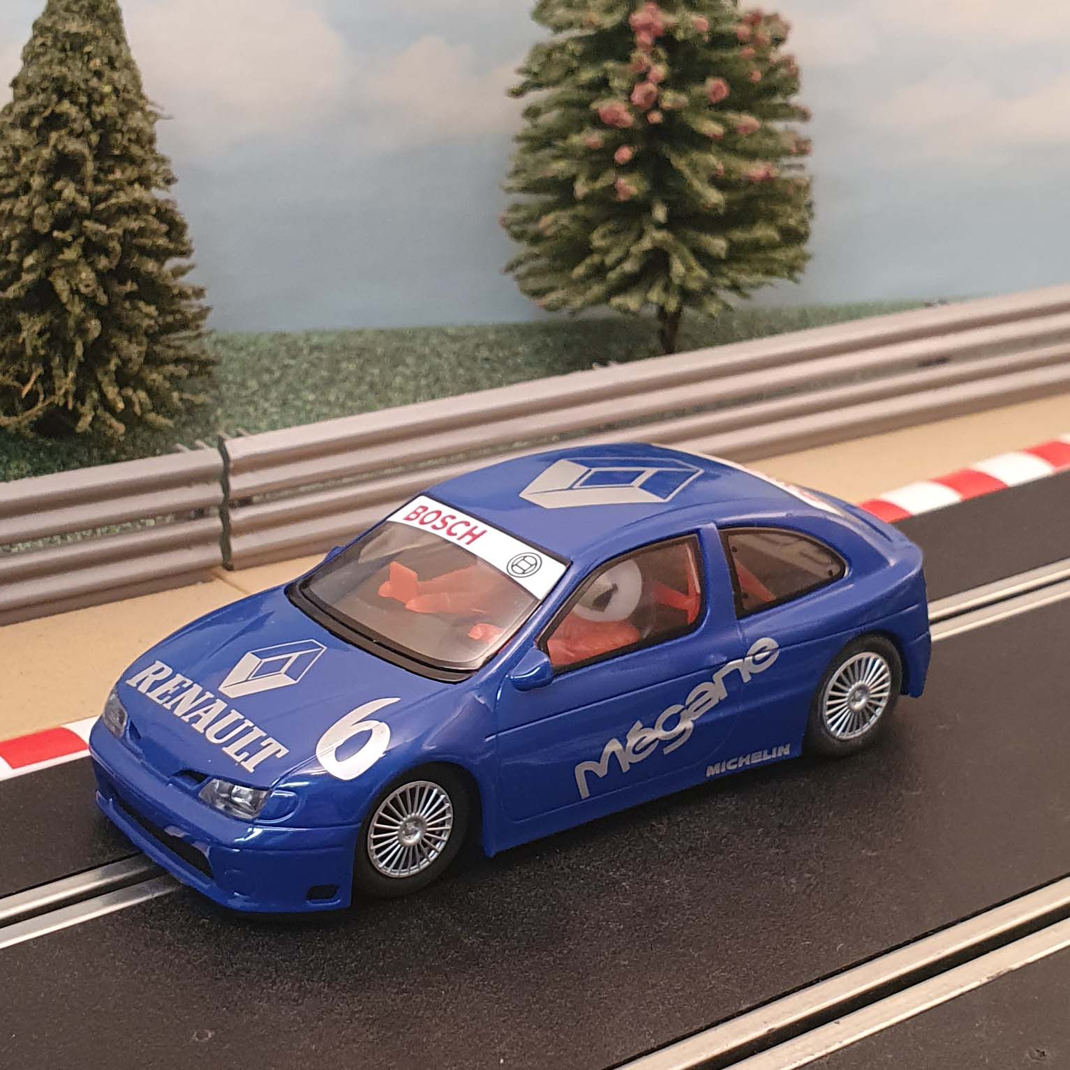 Scalextric 1 32 Car Renault Megane Rally 6 Action Slot Racing