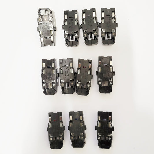 Micro Scalextric 12V 1:64 Car Chassis Wide Flange x 11