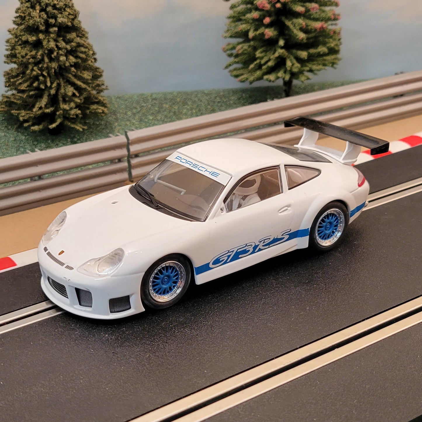 Scalextric 1:32 Car - C2857 Porsche 911 GT3R Top Gear The Stig *LIGHTS* #M