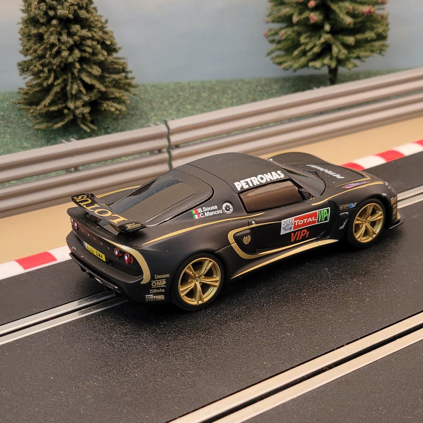 Scalextric 1:32 Car - C3521 Black Lotus Exige Sousa #D