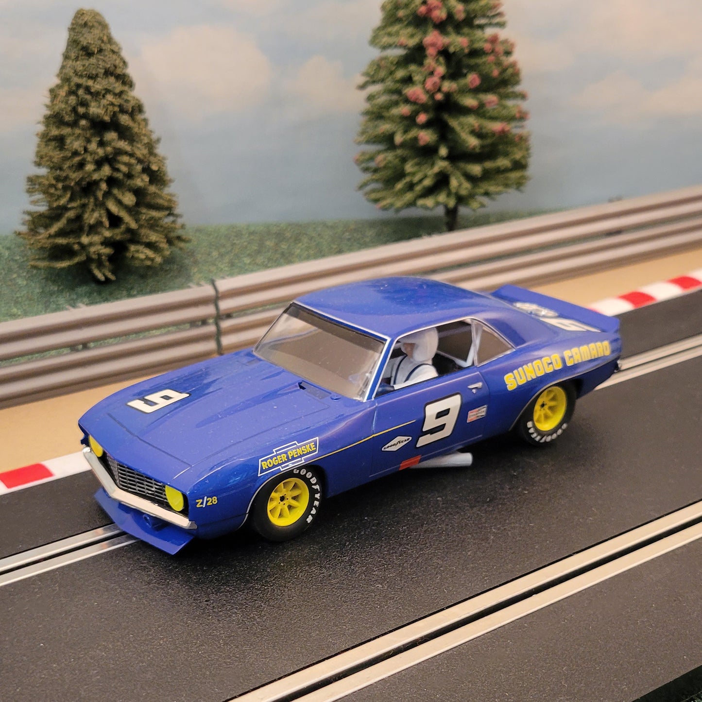 Scalextric 1:32 Car - C2400 Blue Chevrolet Camaro Sunoco 1969 #9