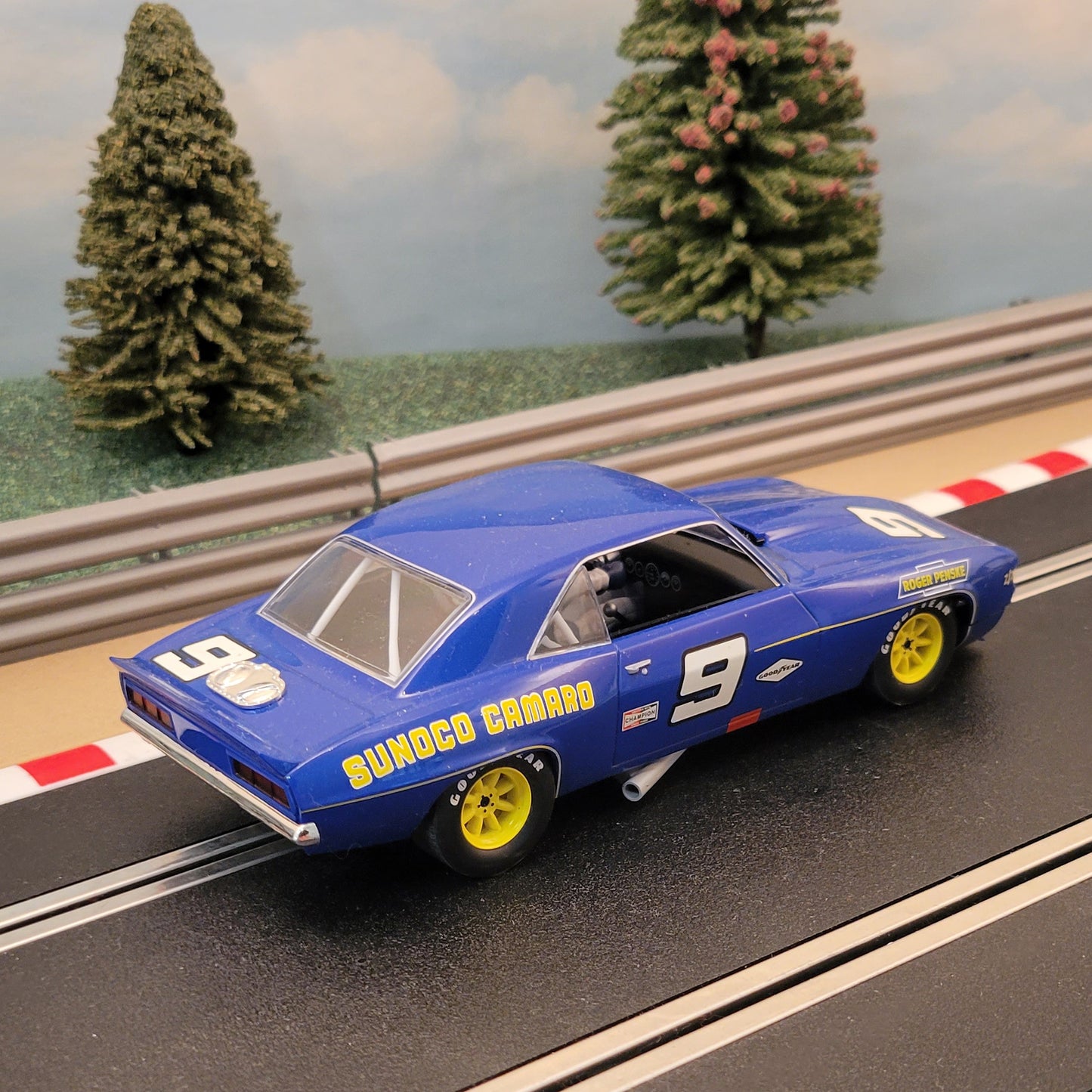 Scalextric 1:32 Car - C2400 Blue Chevrolet Camaro Sunoco 1969 #9