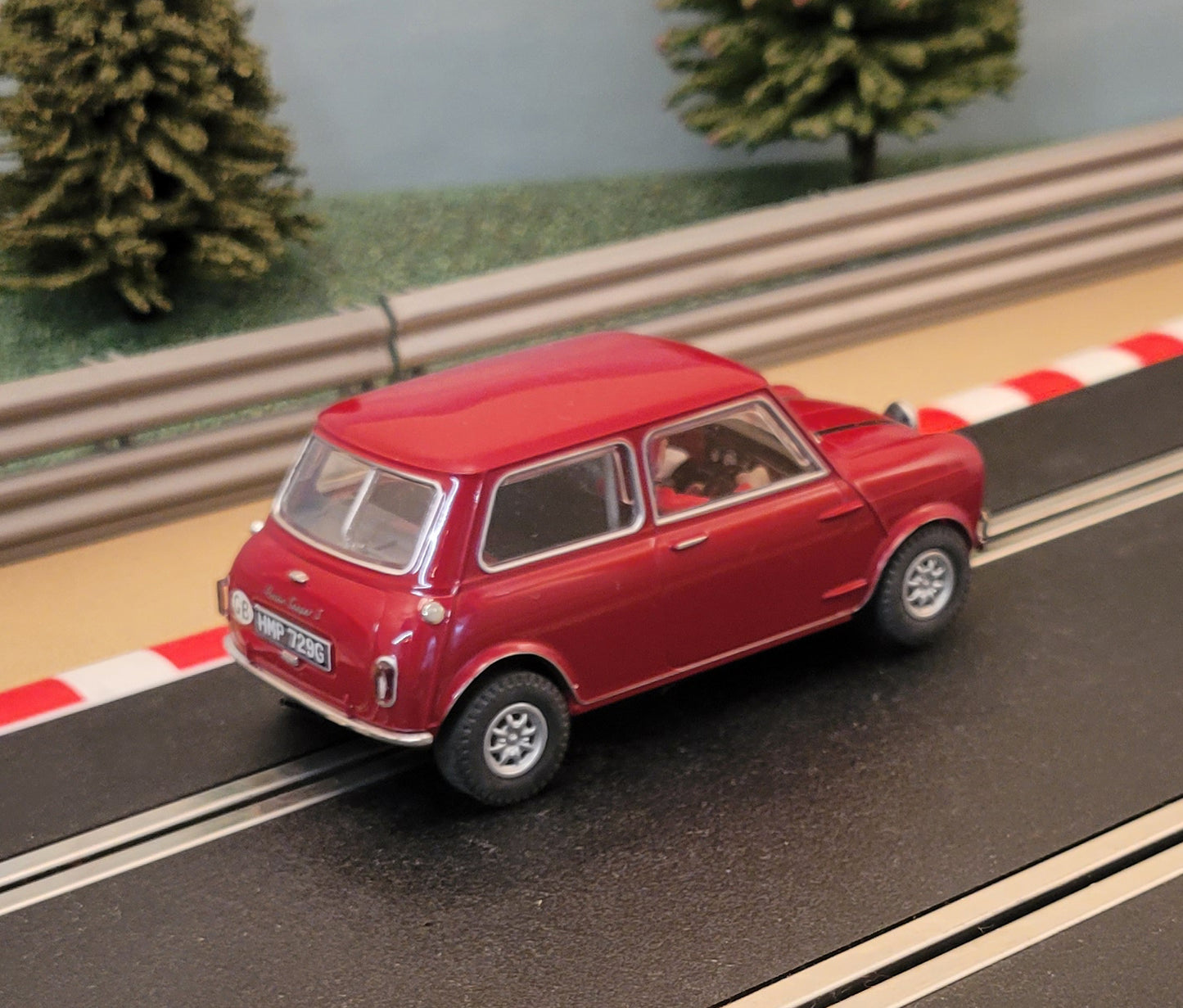 Scalextric 1:32 Car - C1280 Red Austin Mini Cooper Italian Job *LIGHTS* #L