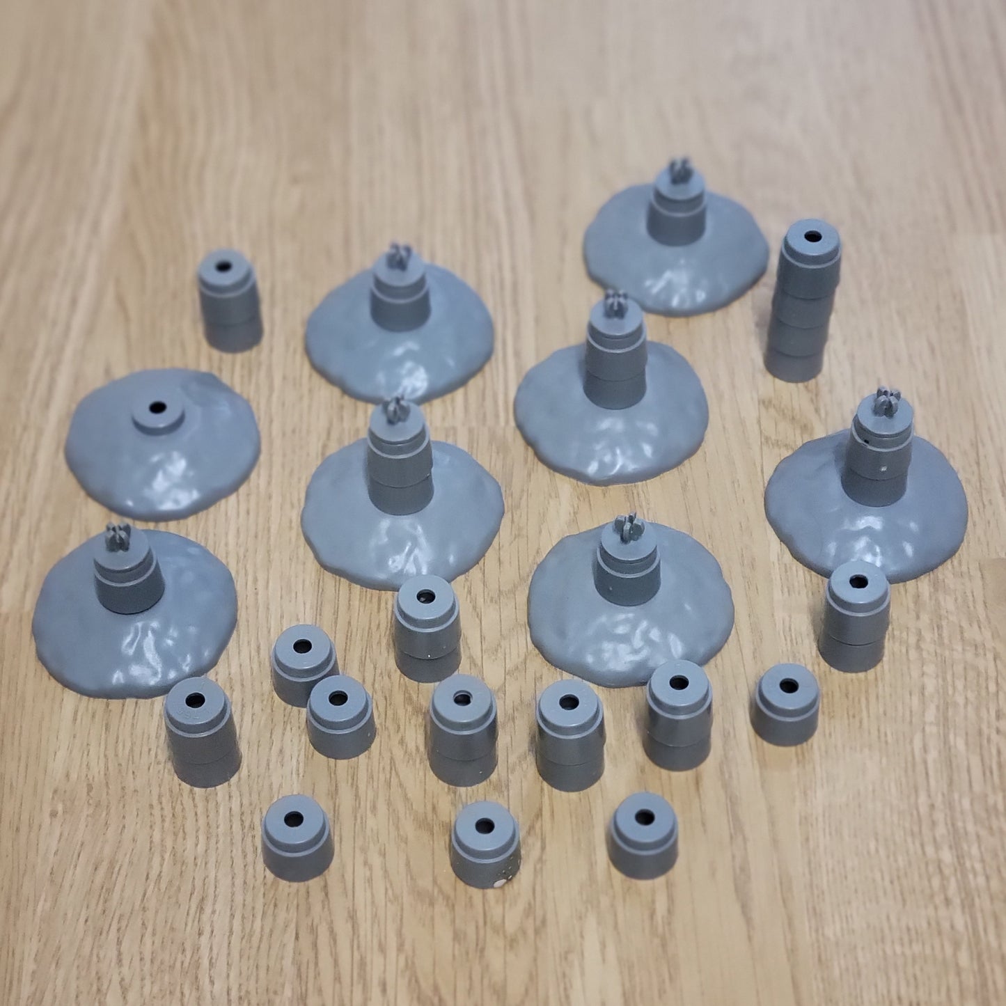 Micro Scalextric / My First Scalextric 1:64 Track Bridge Supports GREY BASE