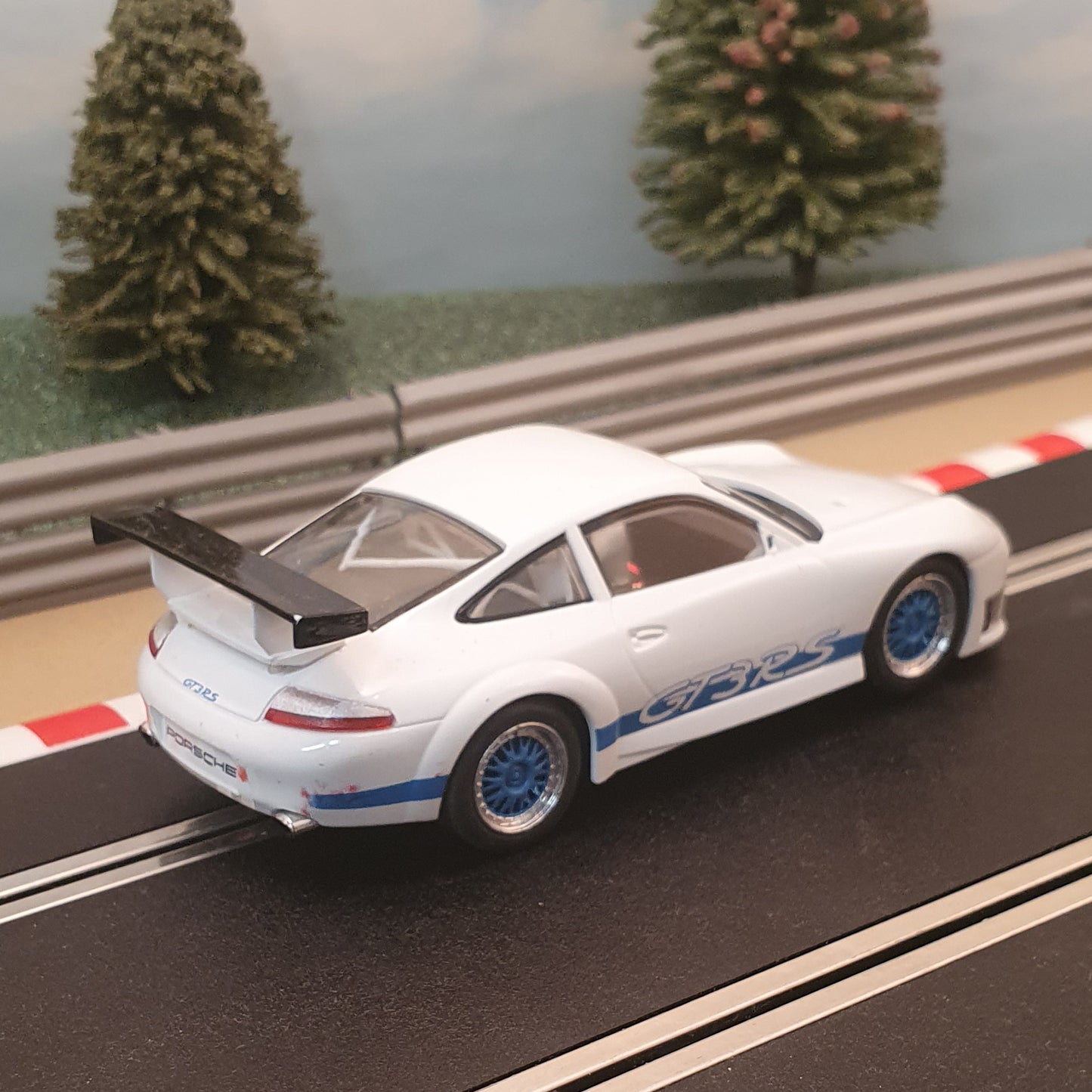 Coche Scalextric 1:32 - C2857 Porsche 911 GT3R Top Gear The Stig *LUCES* #G
