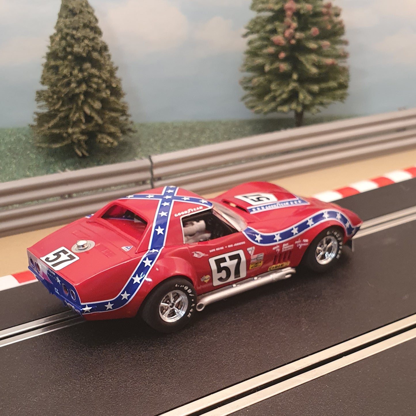 Scalextric 1:32 Car - C2502 Chevrolet Corvette L-88 #57 *LIGHTS* #Q