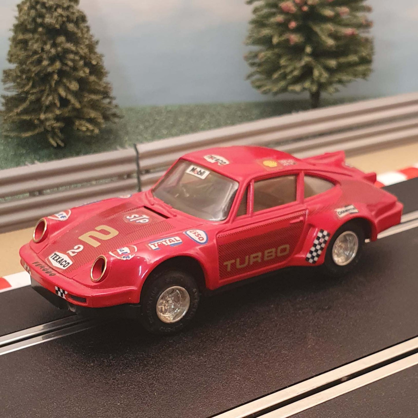 Scalextric 1:32 Car - C125 Red Porsche Turbo 911 #2 #A
