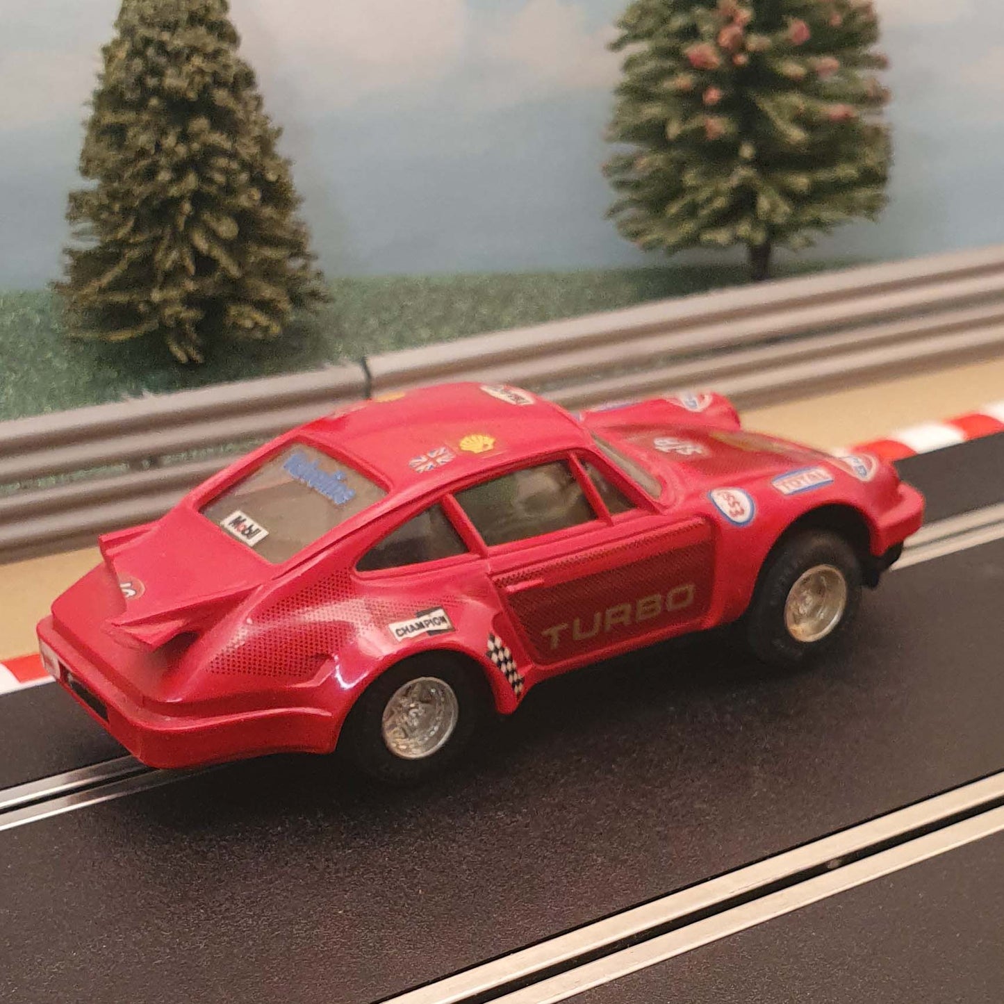 Scalextric 1:32 Car - C125 Red Porsche Turbo 911 #2 #A