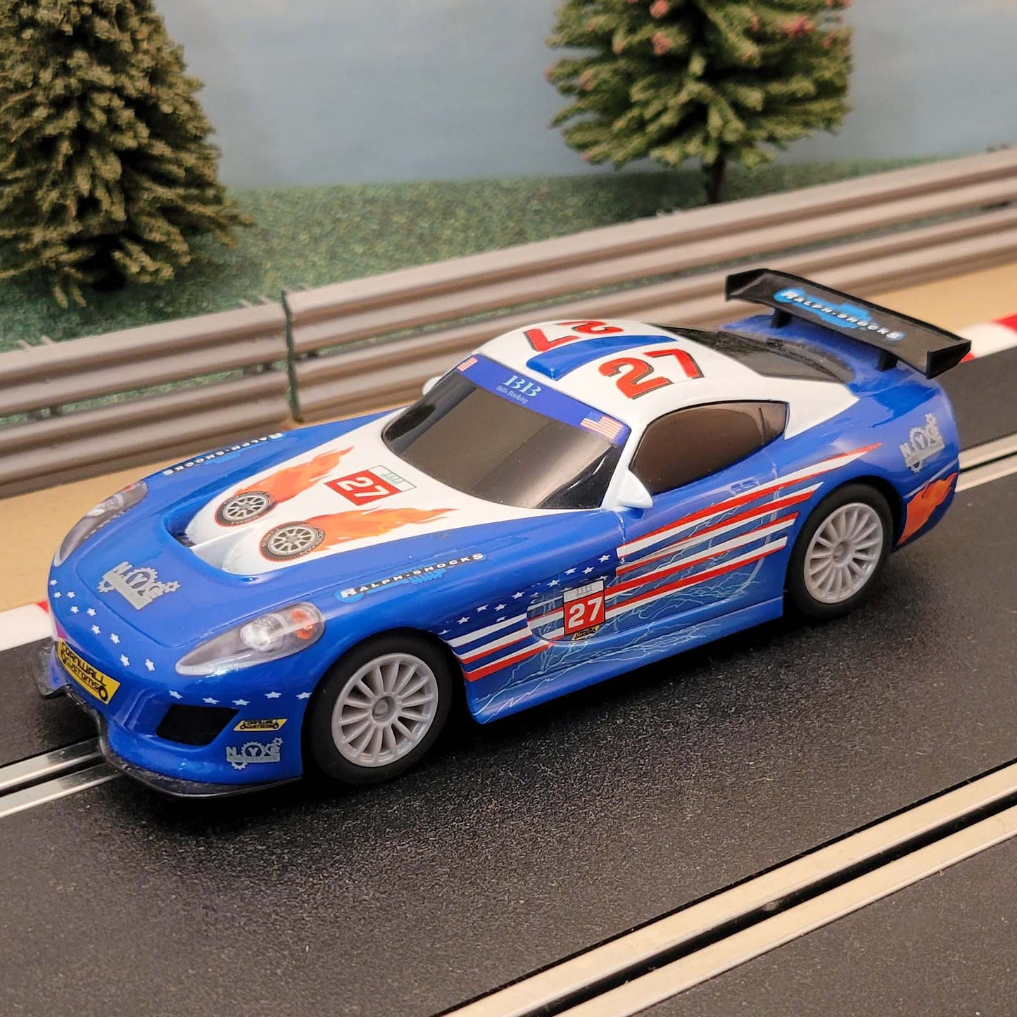 Scalextric 1:32 Car - C1361 Blue & White American GT Lightning USA #27