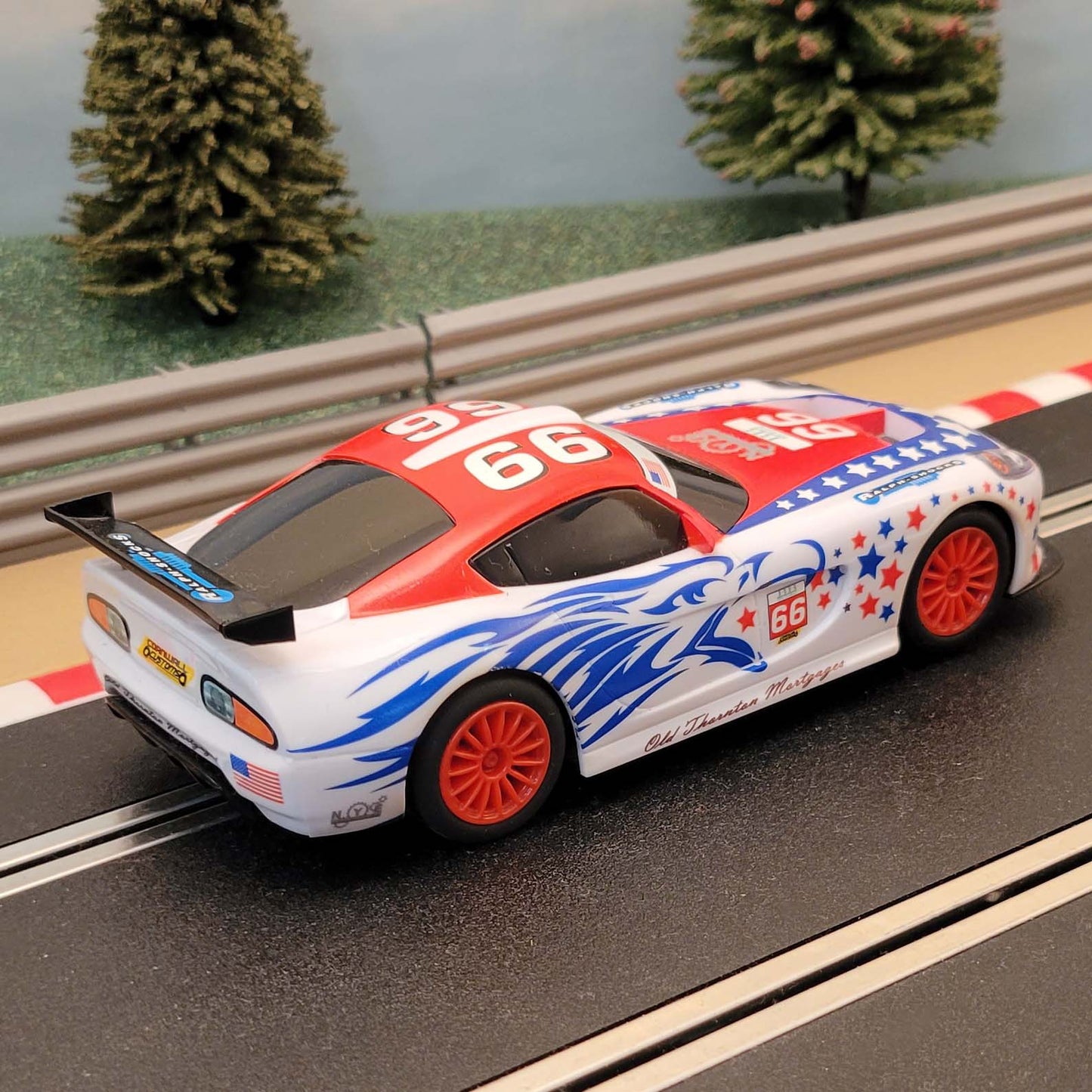Scalextric 1:32 Car - C1361 Red White Blue American GT Lightning USA #66