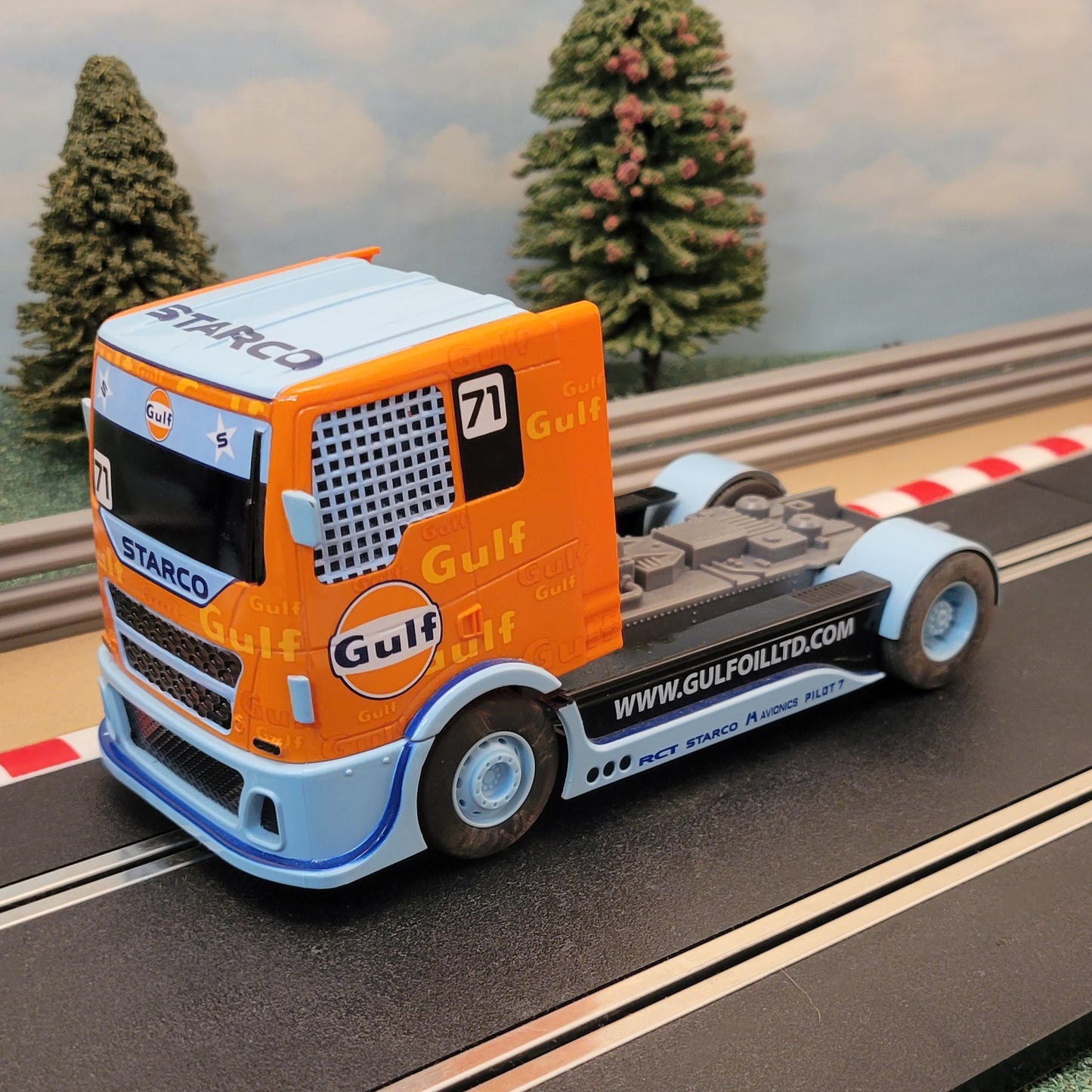 Scalextric 1:32 Lorry Truck Racing Rig - C4089 Gulf Starco #71