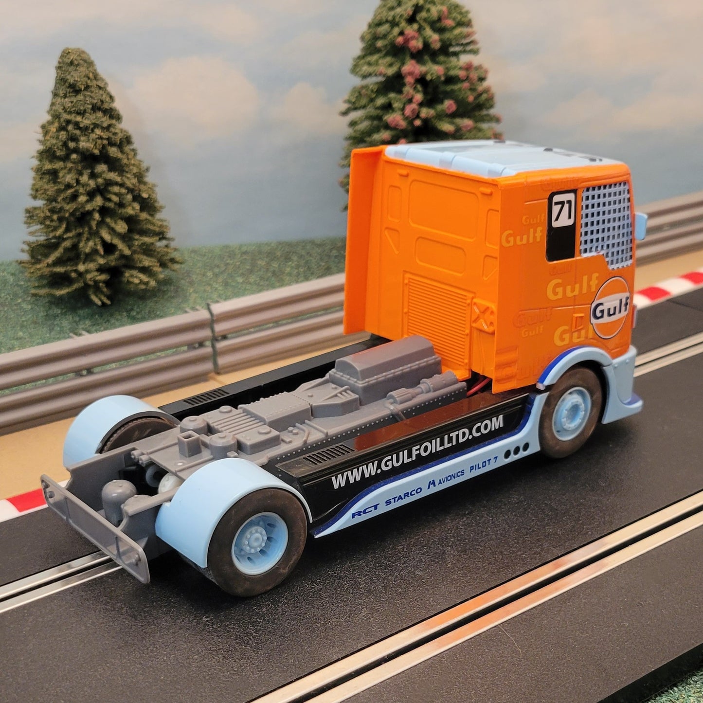 Scalextric 1:32 Lorry Truck Racing Rig - C4089 Gulf Starco #71
