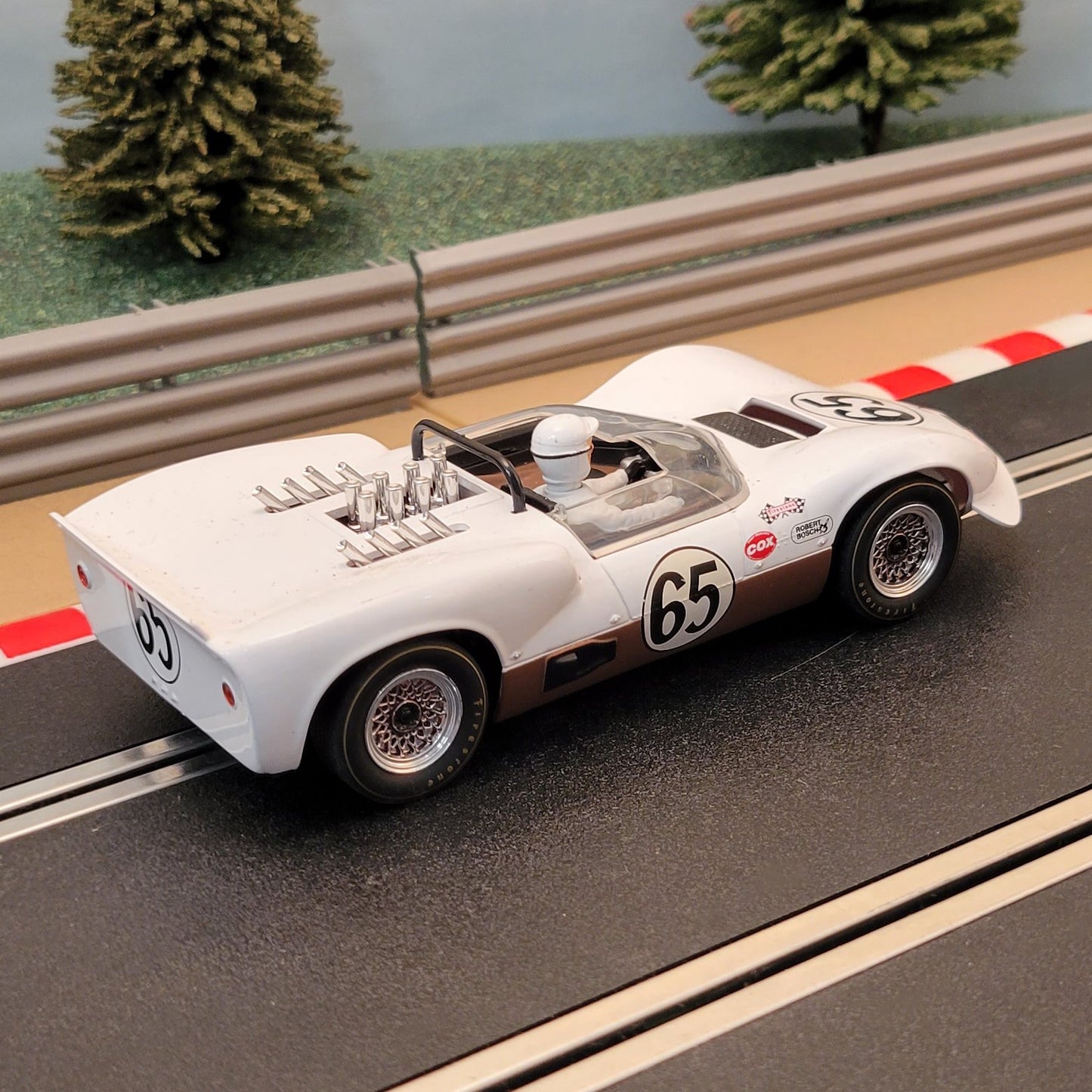 Revell Slot Car 08348 White Chaparral 2 Road America #65 Runs On Scalextric