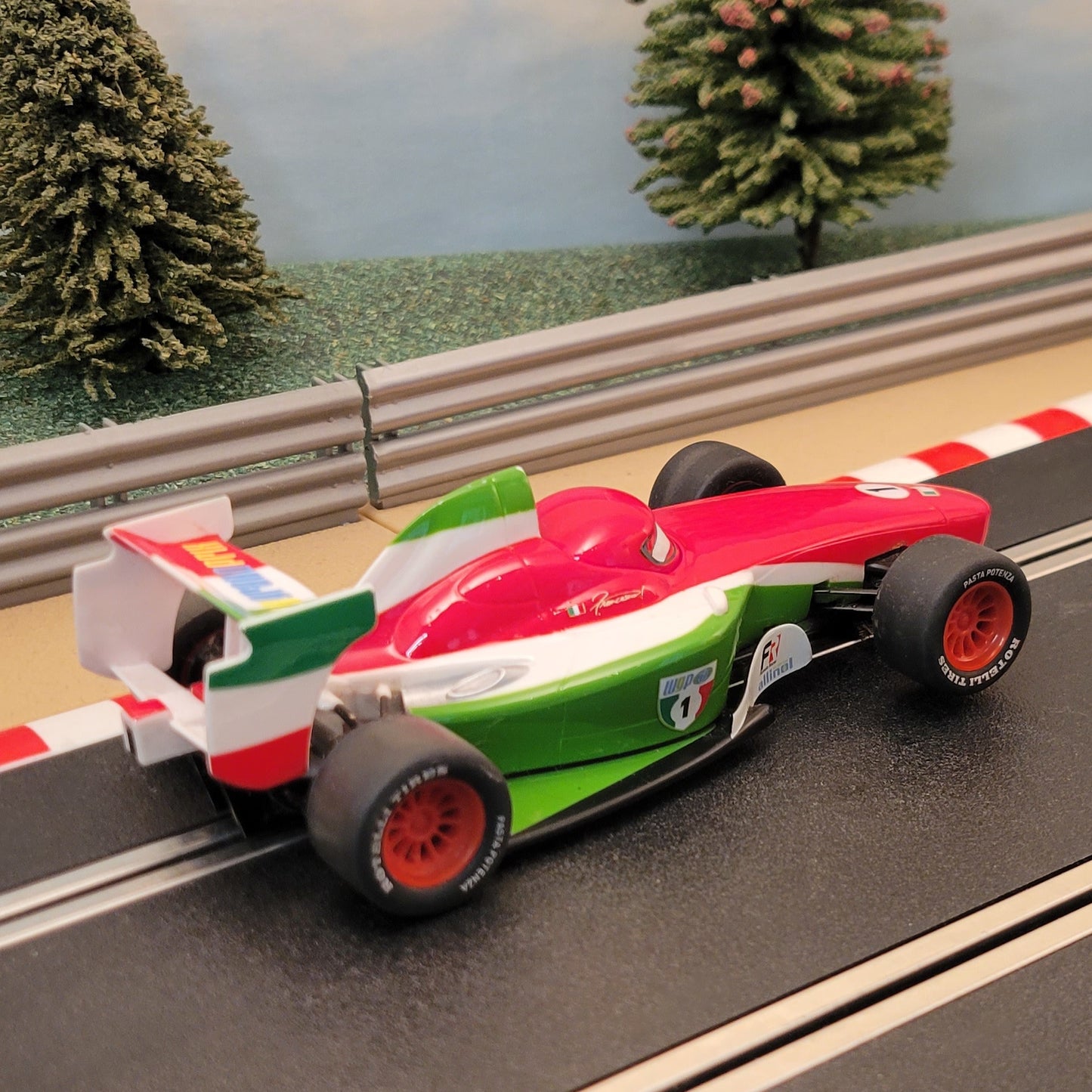 Scalextric 1:32 Car - C3187 Disney Pixar Francesco Bernoulli #1 #J