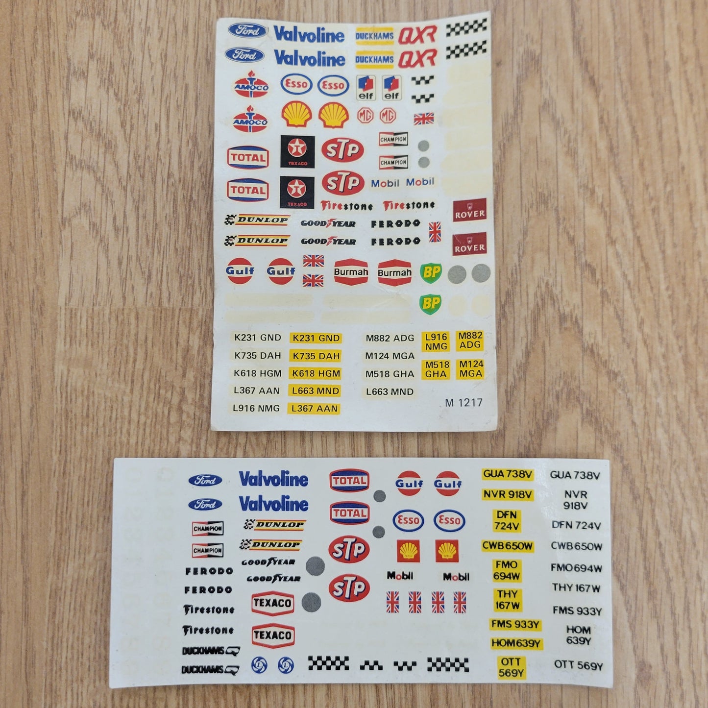 Scalextric Vintage Pegatinas Calcomanías Transferencias 1980s #A