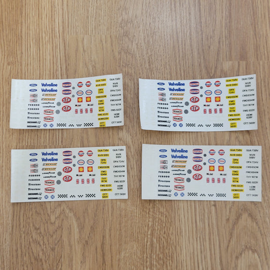 Scalextric Vintage Stickers Decals Transfers 1980s x 4