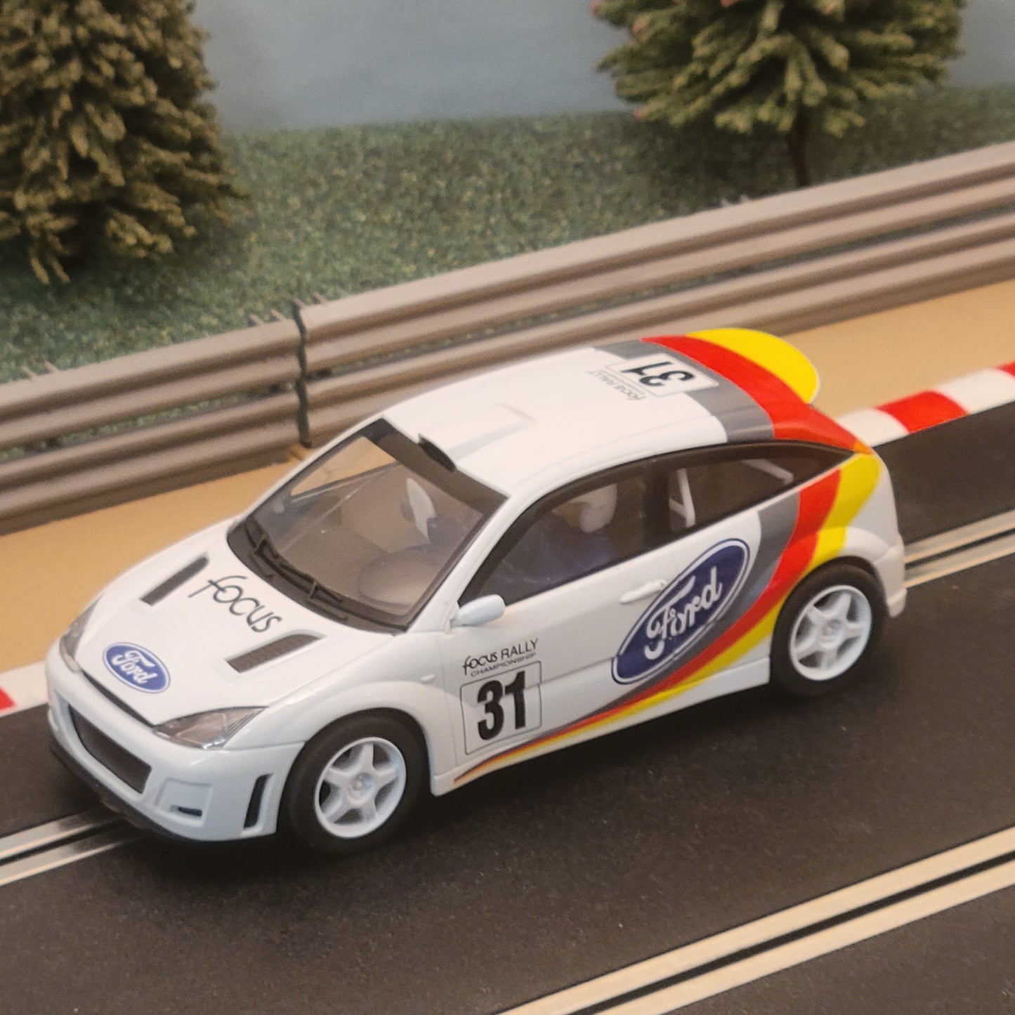 Scalextric 1:32 Car - C2427 White Ford Focus WRC #31 #J