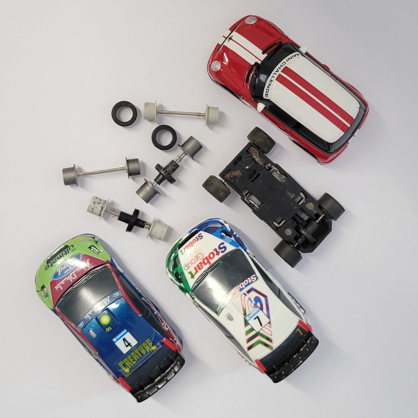 Micro Scalextric 1:64 Cars - Ford Focus Stobart & Spares