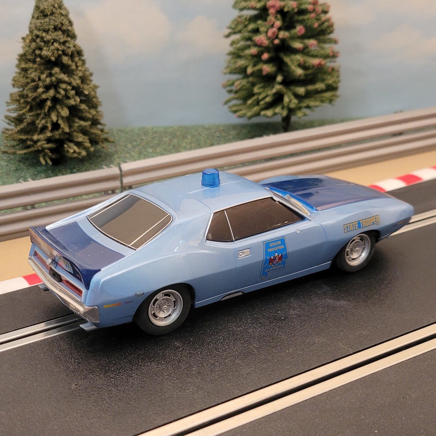 Coche Scalextric 1:32 - C4058 AMC Javelin State Trooper Police *LUCES Y SIRENA* #M