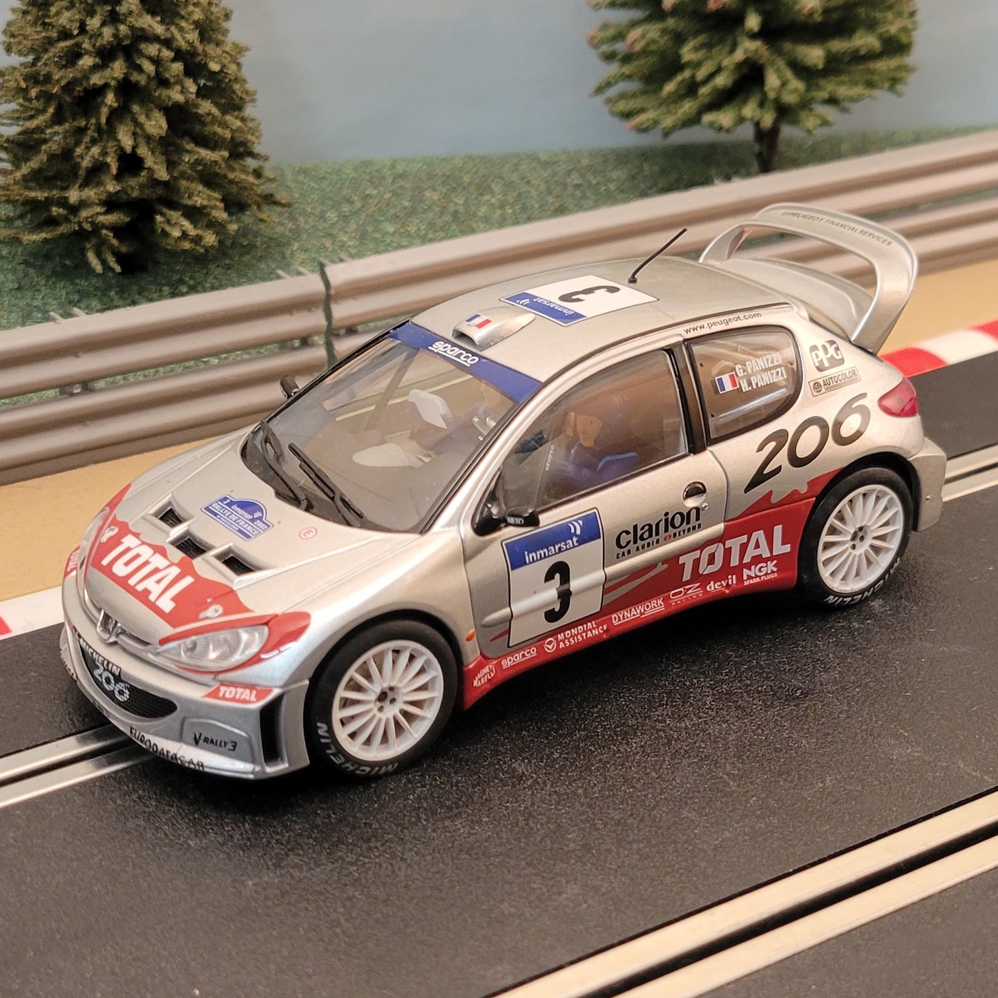 AUTOart 1:32 Slot Car - 80256 Peugeot 206 WRC 2002 4WD Panazzi *LIGHTS* #3