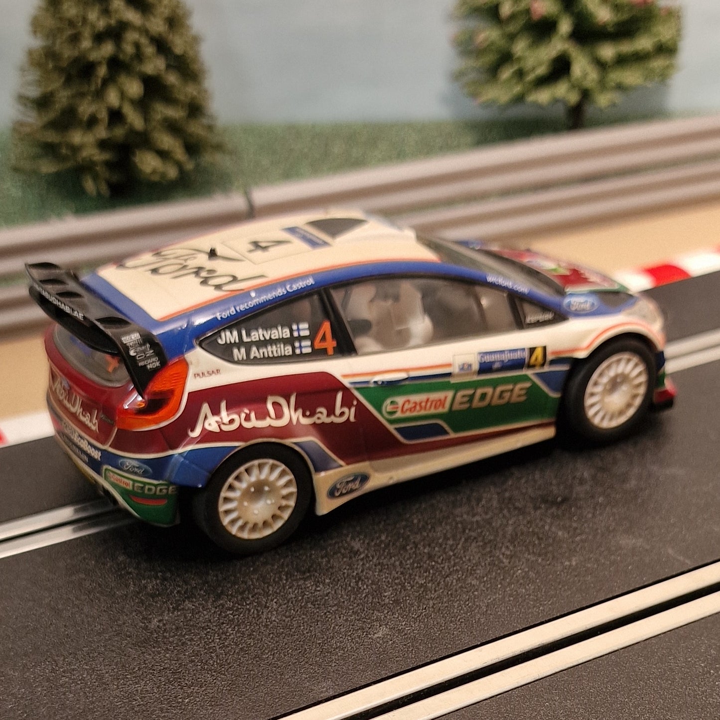 Scalextric 1:32 Car - C3300 Ford Fiesta WRC Latvala #4 *LIGHTS* #D