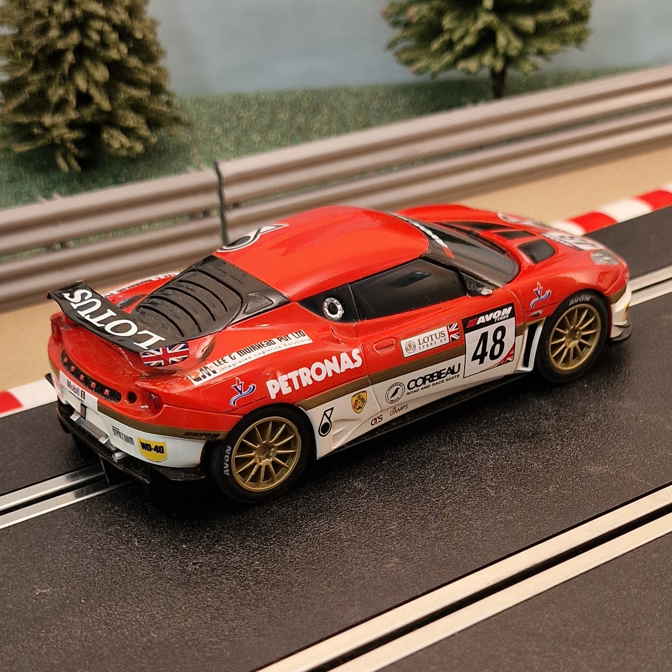 Scalextric 1:32 Car - C3379 Red Lotus Evora #48 GT4 Bolisetti #M
