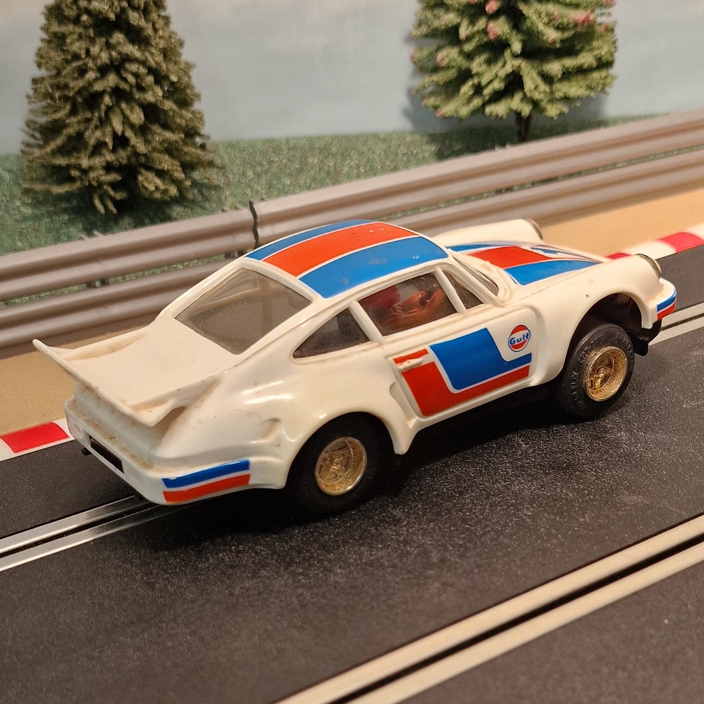 Scalextric 1:32 Car - C115 White Porsche Turbo 935 #1 *LIGHTS* #Q