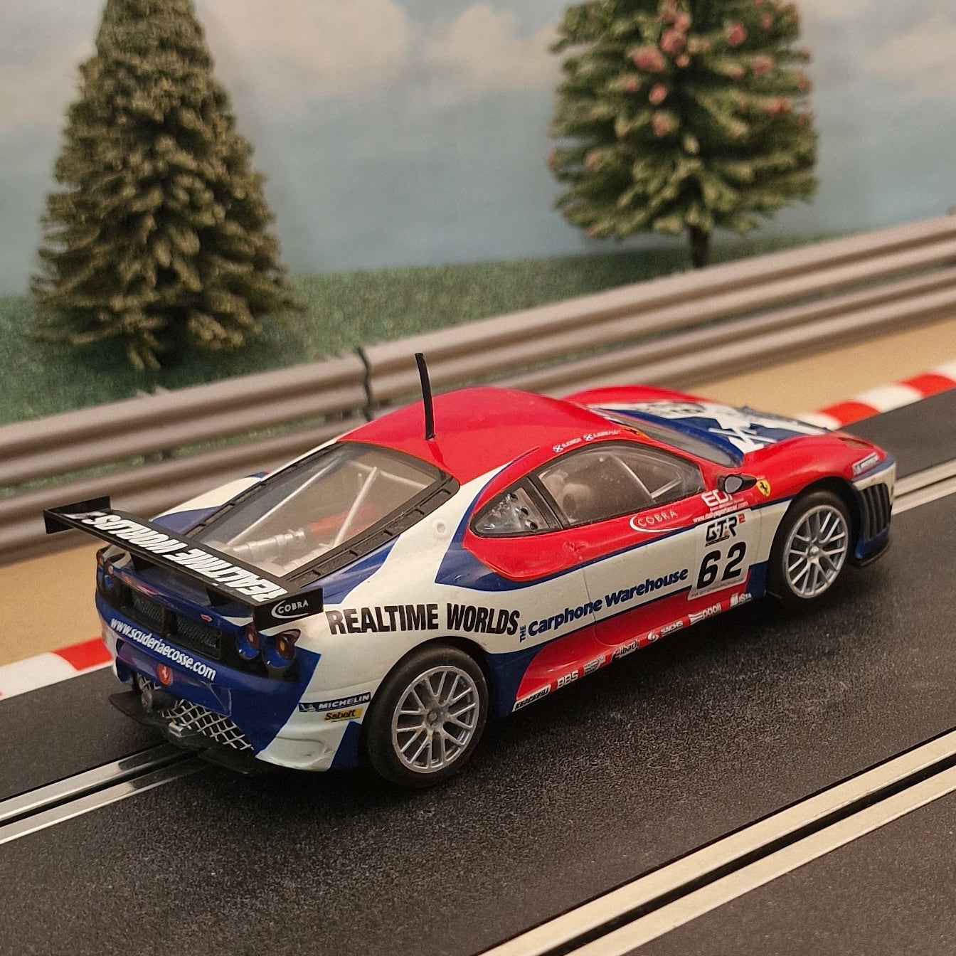 Scalextric C2804 Ferrari F430 GT Scotland Kinch Kirkaldy *LIGHTS* #62 #Z