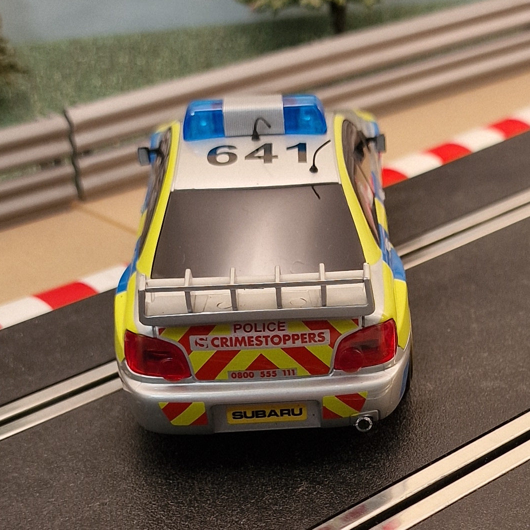 Scalextric C3068 Subaru Impreza Police Car *LIGHTS & SIREN*