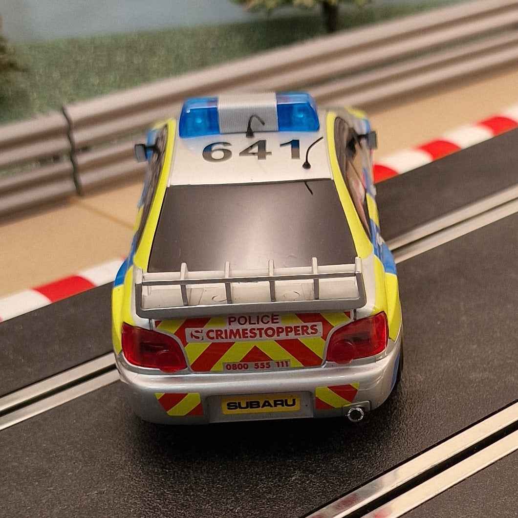 Scalextric C3068 Subaru Impreza Police Car *LIGHTS & SIREN*