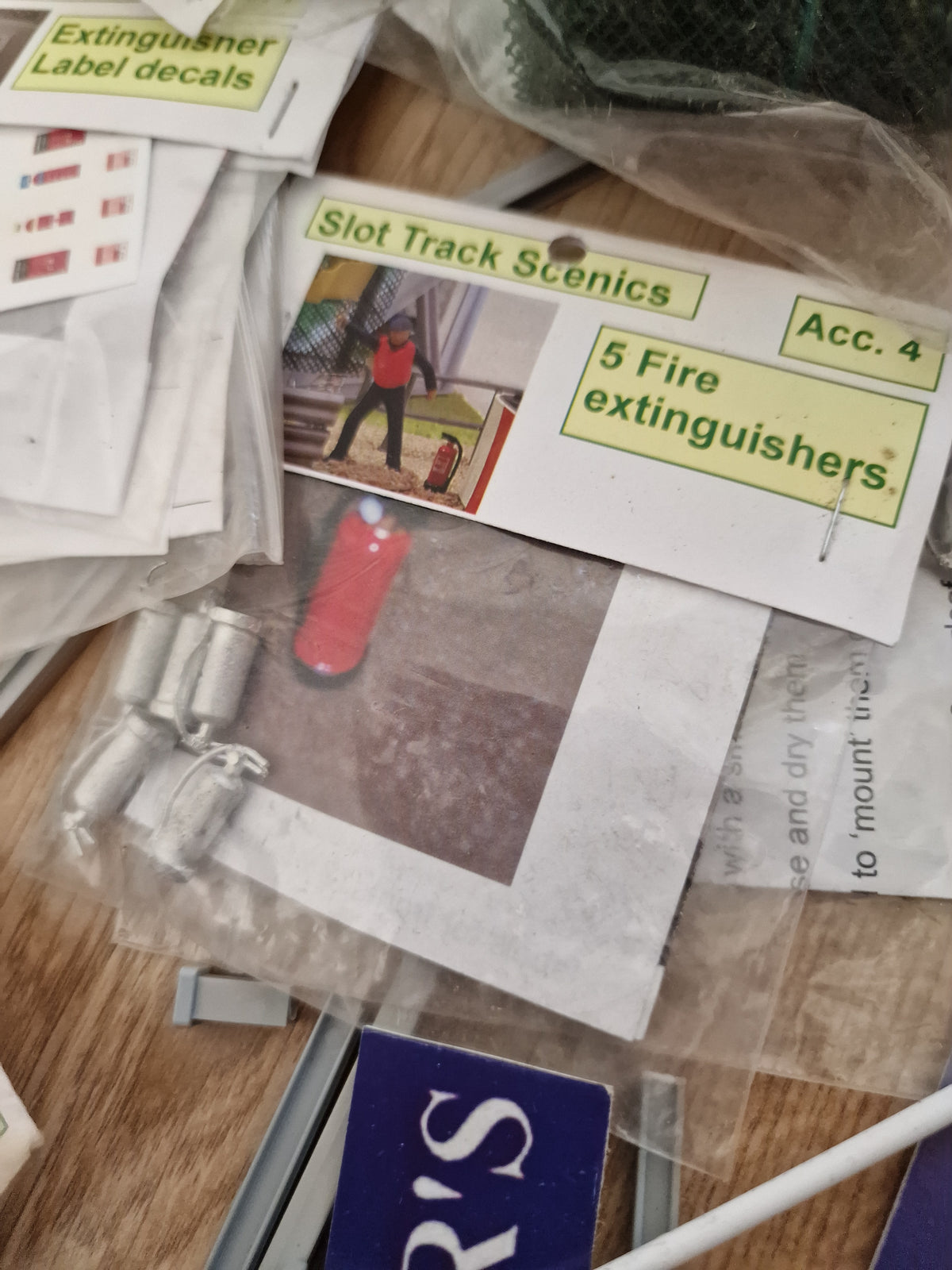 Slot Track Scenics - Advert board Railings Fencing Decals Furniture Scalextric