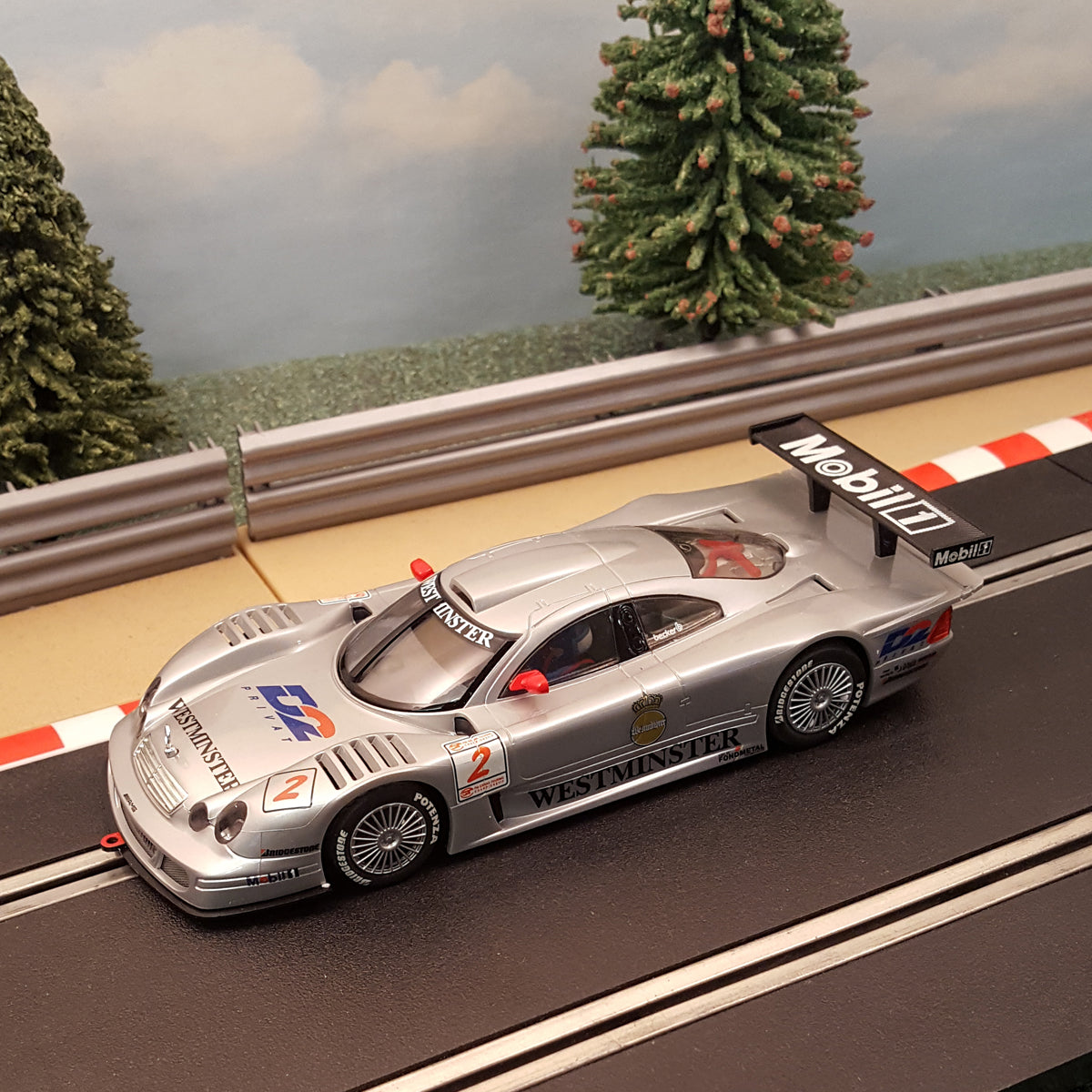 Coche Scalextric 1:32 - C2082 Mercedes CLK Le Mans #2 #E