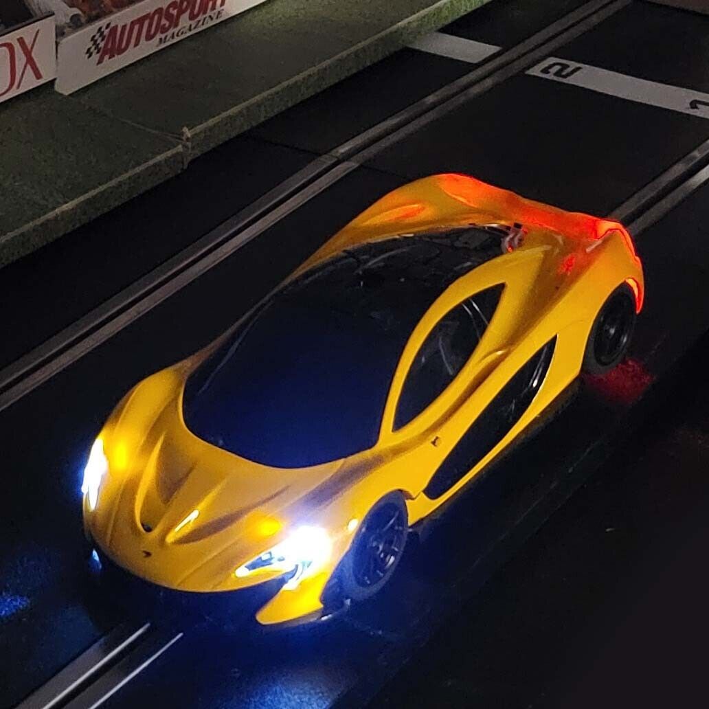 Scalextric 1:32 Car - Yellow Mclaren P1 *LIGHTS* #MWL