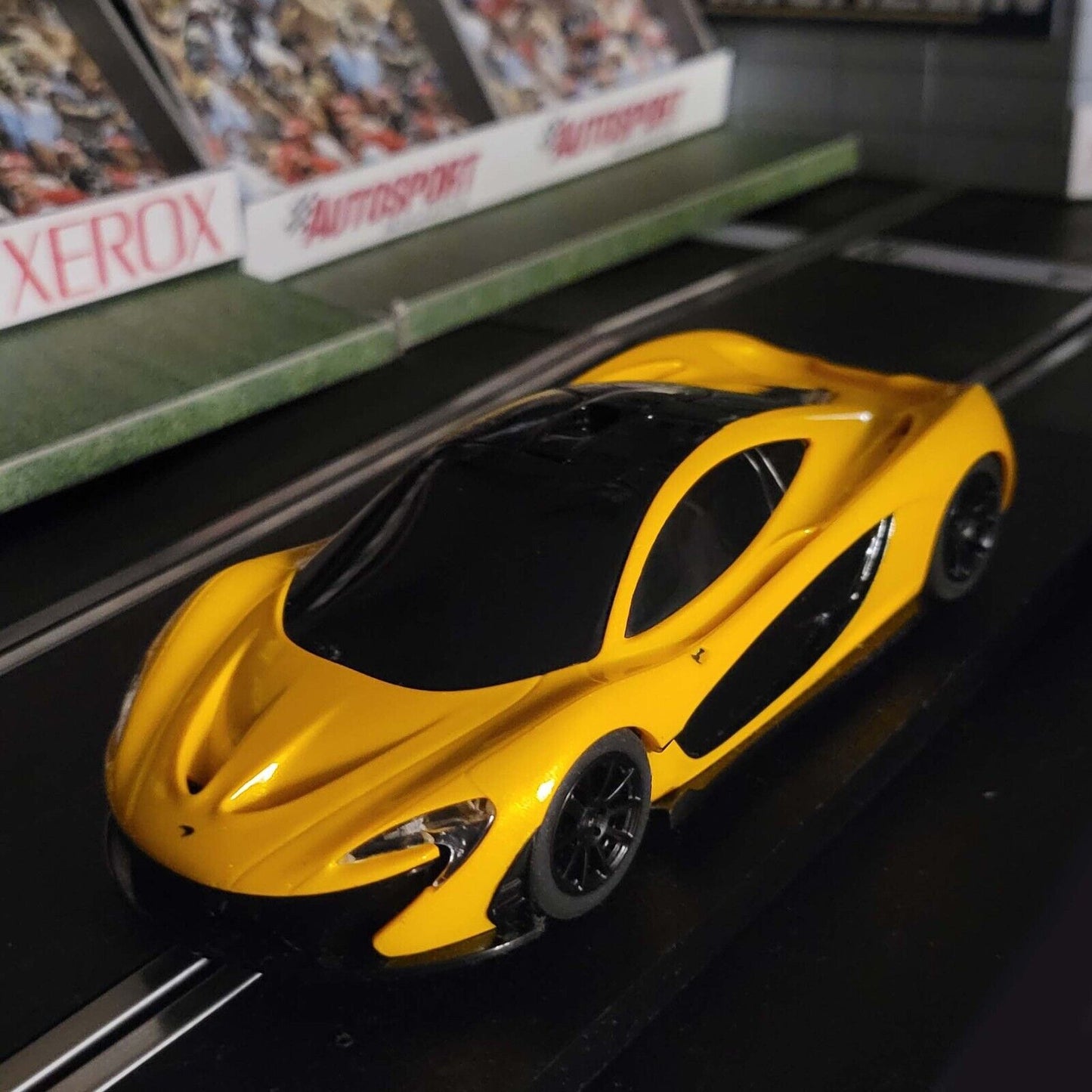 Scalextric 1:32 Car - Yellow Mclaren P1 *LIGHTS* #MWL