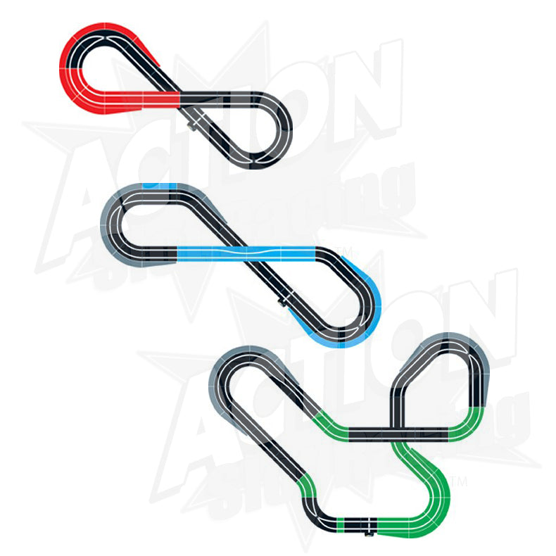 Scalextric 1:32 Sport Track - C8242, C8243 & C8244 Extension Pack A, B & C