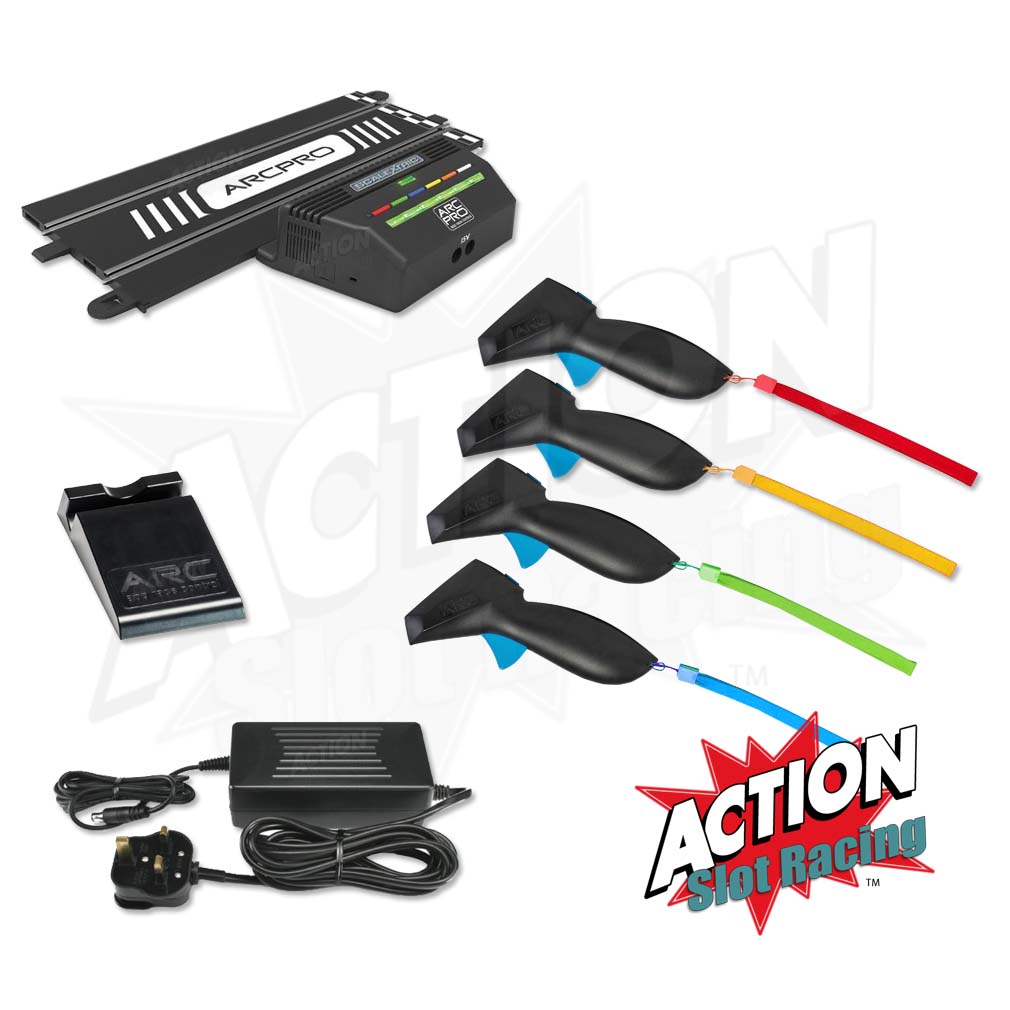 Scalextric Sport 1:32 Track Set & 4 Cars - Layout ARC Pro AS12