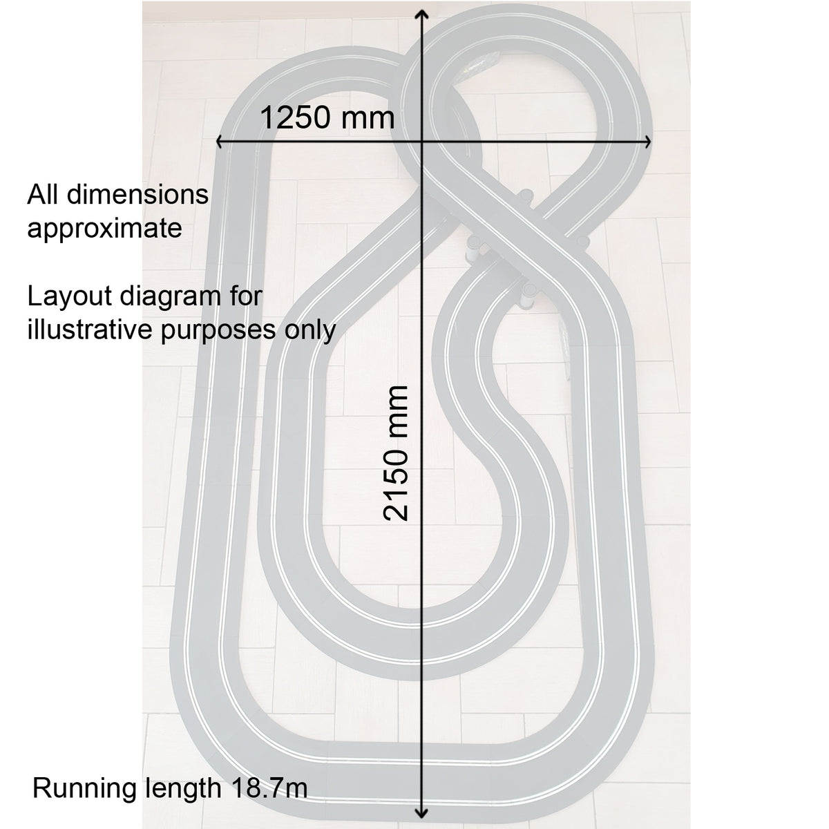 Scalextric Sport Layout AS9 - Track Set With Bridge #Excellent