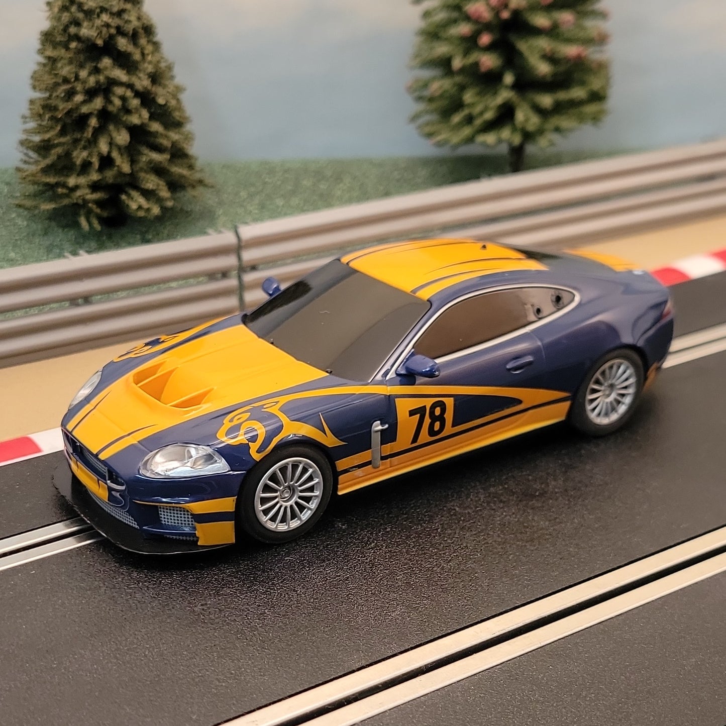 Scalextric 1:32 Car - C3181 Orange & Blue Jaguar XKR GT3 #78 #WS
