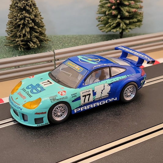 Scalextric 1:32 Car - C2274 Porsche 911 GT3R #77 John Guest Paragon *LIGHTS* #Z