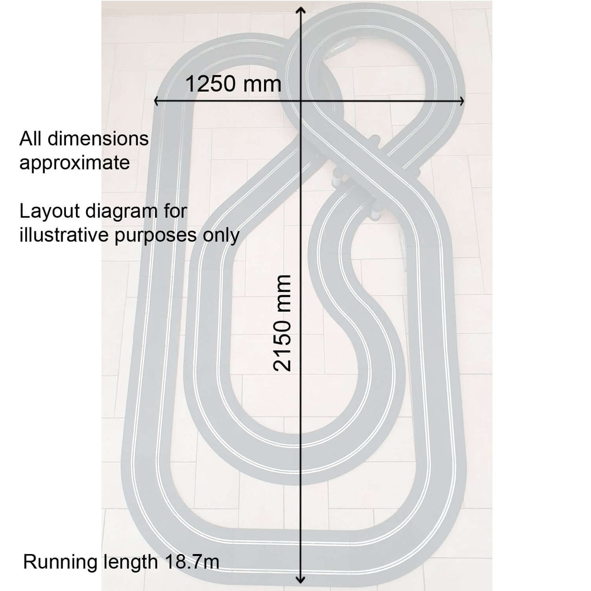 Scalextric Sport 1:32 Track Set With Bridge - Layout ARC Pro AS9