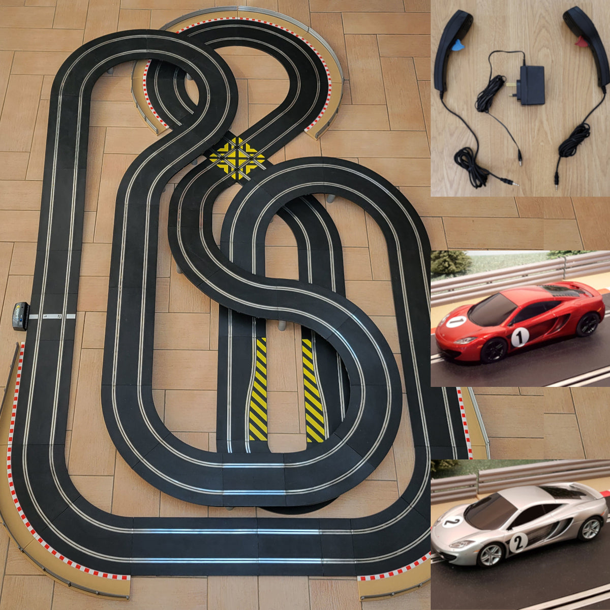 Scalextric Sport 1:32 Track Set - Huge Layout SPORT AS5 & McLaren Cars