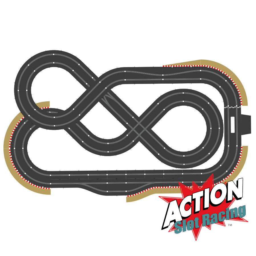 Scalextric Sport 1:32 Track Set Layout With Pit Lane ARC Pro AS10