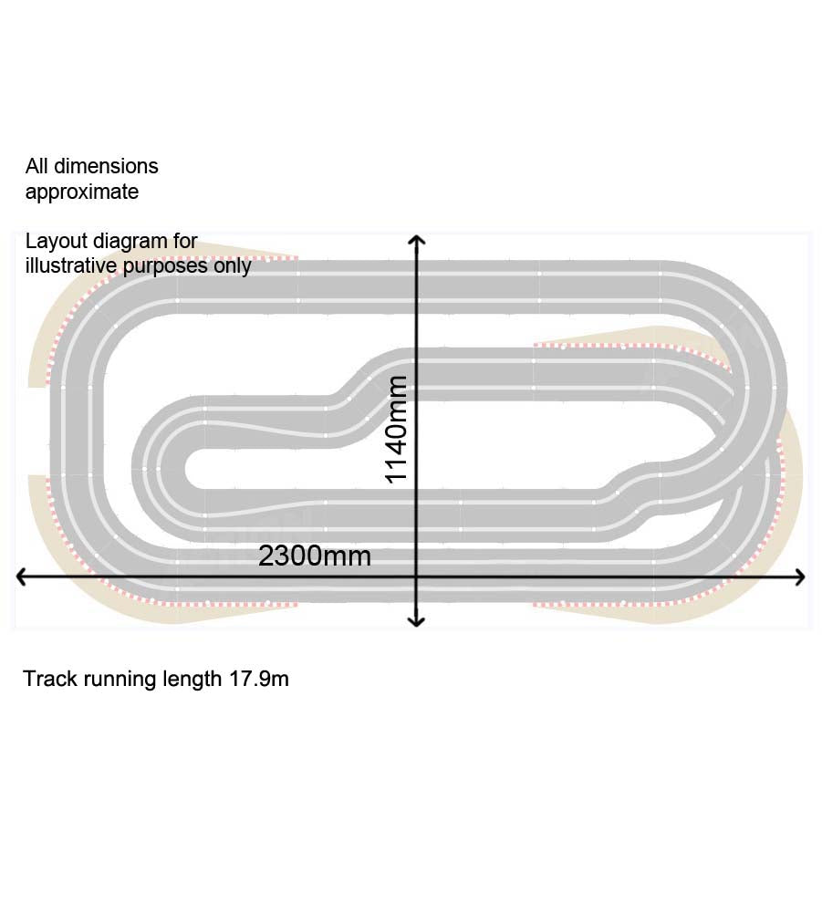 Scalextric Sport Digital 1:32 Track Set - Compact Layout ARC Pro AS11