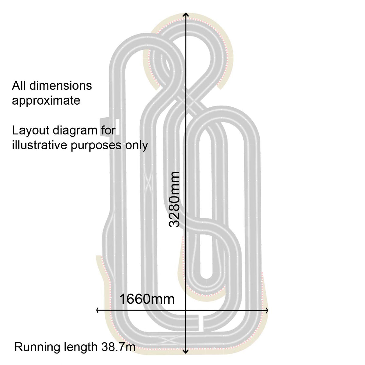 Scalextric Sport 1:32 Track Set & 4 Cars - Layout ARC Pro AS12