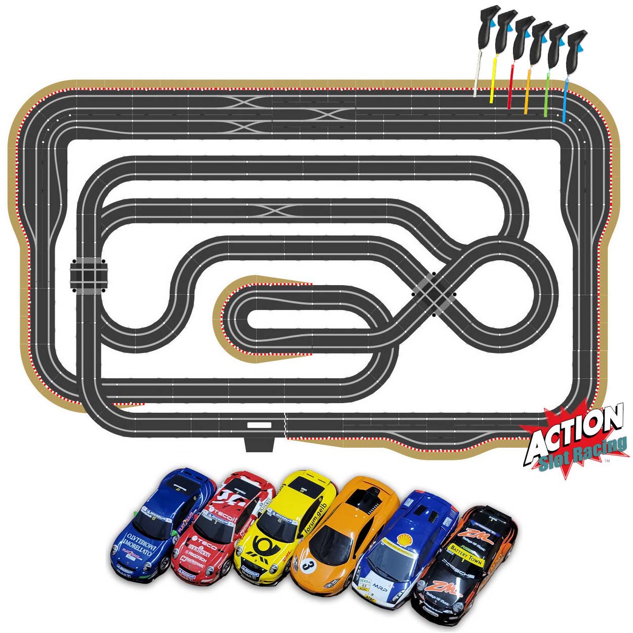 Scalextric Sport 1:32 Track Set Layout Cars ARC Pro AS15